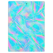 Stilvoll, holografisch und geometrisch klemmbrett (Rückseite)