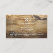 Stilvoll Holz Handyman Bauschreiner Visitenkarte (Rückseite)