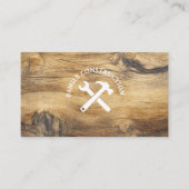 Stilvoll Holz Handyman Bauschreiner Visitenkarte (Vorderseite)