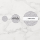 Stilvoll hübscher personalisierter Geburtstag Konf Konfetti (Vorderseiten)