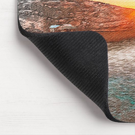 Stilvoll Ibiza Spain Sunset Mousepad (Ecke)