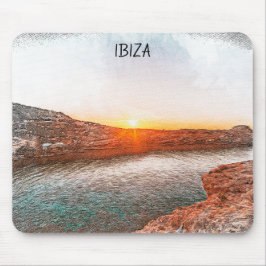 Stilvoll Ibiza Spain Sunset Mousepad