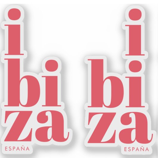 Stilvoll Ibiza Spanien Aufkleber