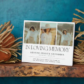 Stilvoll im Lassend Gedächtnis FotoCollage Fotoplatte (Seite)