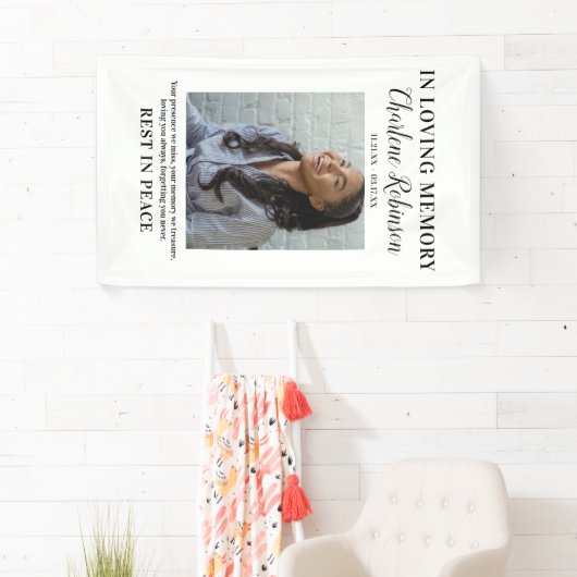 Stilvoll in der Erinnerung | Foto Memorial Banner (Insitu)