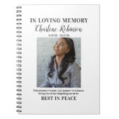 Stilvoll in der Erinnerung | Foto Memorial Guest Notizblock (Vorderseite)