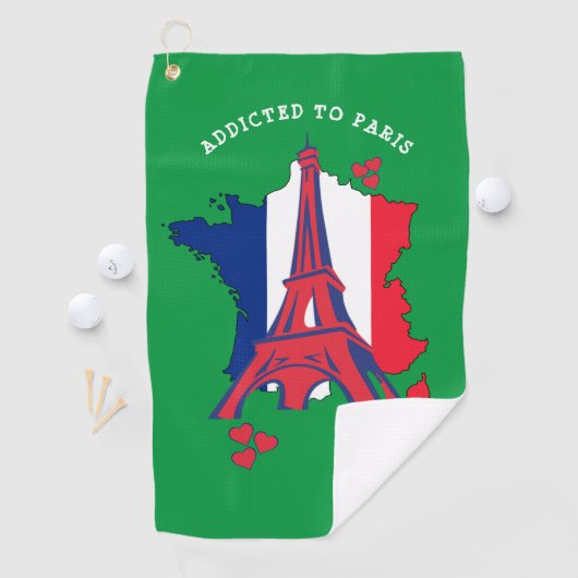 Stilvoll in PARIS Monogramm Golfhandtuch (Insitu)