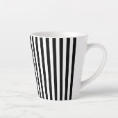Stilvoll in Schwarz und Weiß gestrichen Milchtasse (Rechts)