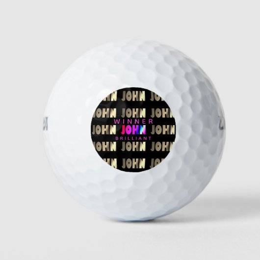 Stilvoll, intelligenter Golfball für John (Vorderseite)