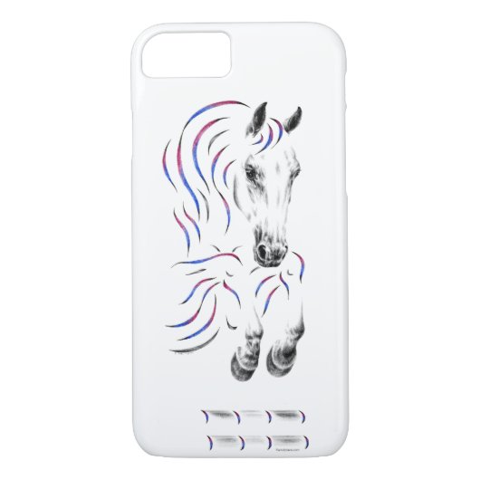 Stilvoll Jumping Jumper Horse Case-Mate iPhone Hülle (Rückseite)