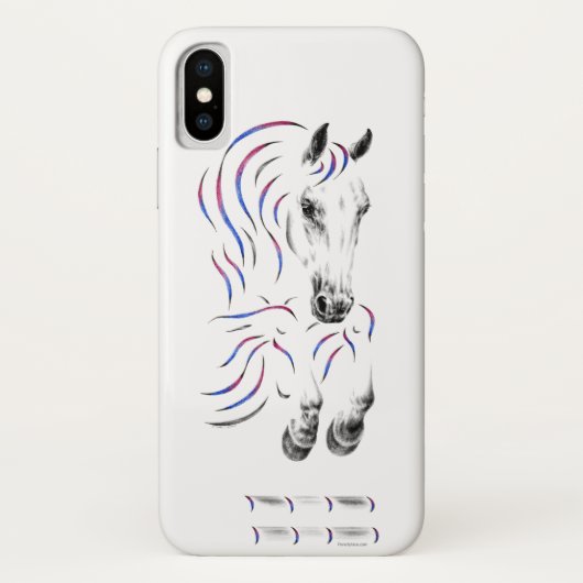 Stilvoll Jumping Jumper Horse Case-Mate iPhone Hülle (Rückseite)