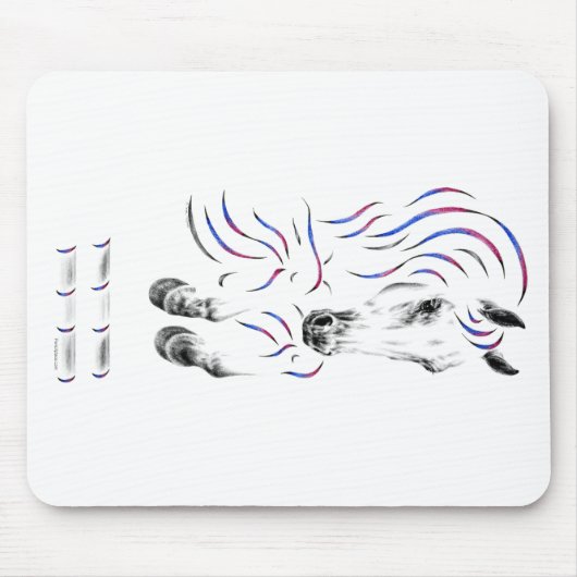 Stilvoll Jumping Jumper Horse Mousepad (Vorne)