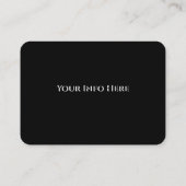 Stilvoll klassisch, Auto Visitenkarte (Rückseite)