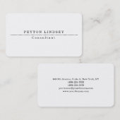 Stilvoll klassischer Beruflicher Schöpfer Visitenkarte (Vorne/Hinten)