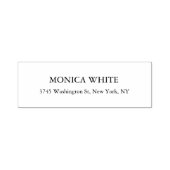 Stilvoll klassisches Schwarz & Weiß Permastempel (Design)