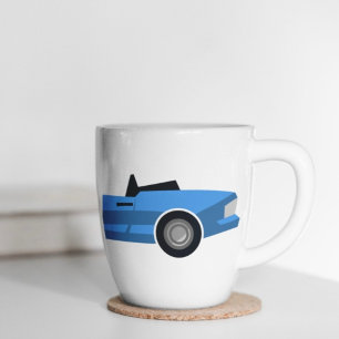 Stilvoll konvertible Sportwagen mit Namen Kaffeetasse