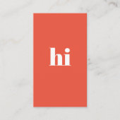 Stilvoll kühne Coole einzigartige moderne Typograf Visitenkarte (Vorderseite)