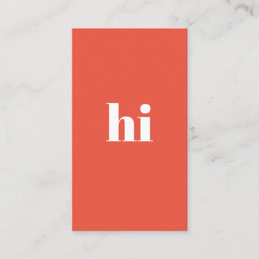 Stilvoll kühne Coole einzigartige moderne Typograf Visitenkarte (Vorderseite)