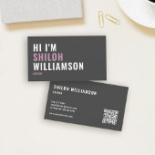 Stilvoll kühne Coole Striking Moderne Typografie Visitenkarte