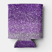Stilvoll Lila Ombre Glitzer Sparkle Dosenkühler (Vorderseite)