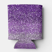 Stilvoll Lila Ombre Glitzer Sparkle Dosenkühler (Rückseite)