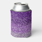 Stilvoll Lila Ombre Glitzer Sparkle Dosenkühler (Kanne Rückseite)