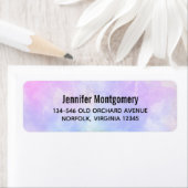 Stilvoll Lila rosa Blau Abstrakte Wasserfarbe (Insitu)