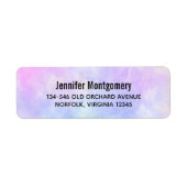 Stilvoll Lila rosa Blau Abstrakte Wasserfarbe (Vorne)