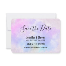 Stilvoll Lila rosa Blau Abstrakte Wasserfarbe