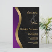 Stilvoll Lila und Gold (Stehend Vorderseite)