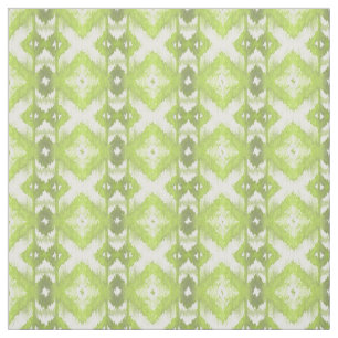 Stilvoll Limones Olive Green Ikat Tribal Muster Stoff