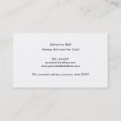 Stilvoll Luxe Gold gestreift Schönheit und Mode Visitenkarte (Rückseite)