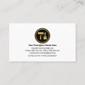Stilvoll luxuriöser Metallwalzenmaler Visitenkarte (Rückseite)