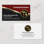 Stilvoll luxuriöser Metallwalzenmaler Visitenkarte (Vorne/Hinten)