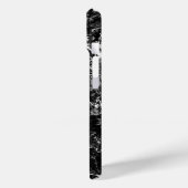 Stilvoll Luxuriöser zeitloser schwarzer Marmorstei Case-Mate iPhone Hülle (Rückseite / Links)