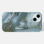 Stilvoll Luxuriöses zeitloses Gray Gold Marmor Case-Mate iPhone Hülle (Rückseite (Horizontal))