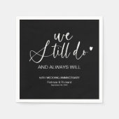 Stilvoll machen wir noch Hochzeitstag Vow Erneueru Serviette (Vorderseite)