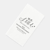 Stilvoll machen wir noch Hochzeitstag Vow Erneueru Serviette (Ecke)