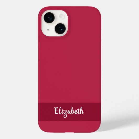 Stilvoll Magenta Personalisiert Case-Mate iPhone Hülle (Rückseite)