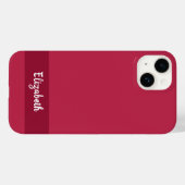 Stilvoll Magenta Personalisiert Case-Mate iPhone Hülle (Rückseite (Horizontal))