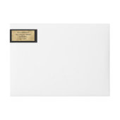 Stilvoll minimalistisch Black & Imitats Gold Weihn (Vorderseite)