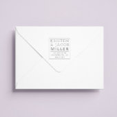 Stilvoll Minimalistisch | Briefmarke der Rücksende Permastempel