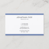 Stilvoll minimalistisch Cool Niedlich Moderner Sch Visitenkarte (Rückseite)