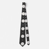 Stilvoll Minimalistisch Dot Neck Tie Krawatte (Vorderseite)