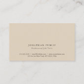 Stilvoll minimalistisch Moderne Berufliche Schlich Visitenkarte (Rückseite)