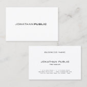 Stilvoll minimalistisch Moderne Berufliche Sleek T Visitenkarte (Vorne/Hinten)