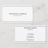 Stilvoll Minimalistisch Modernes Beruflich Einfach Visitenkarte (Vorne/Hinten)
