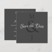 Stilvoll Minimalistisch Save the Date (Vorne/Hinten)