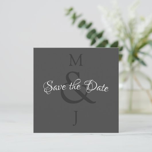 Stilvoll Minimalistisch Save the Date (Stehend Vorderseite)