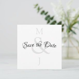 Stilvoll Minimalistisch Save the Date